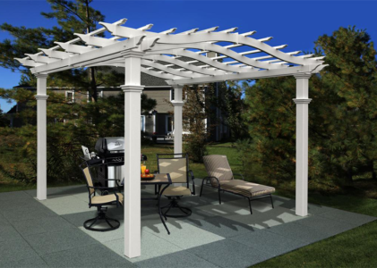 vinyl Pergola arch top 12 x 12