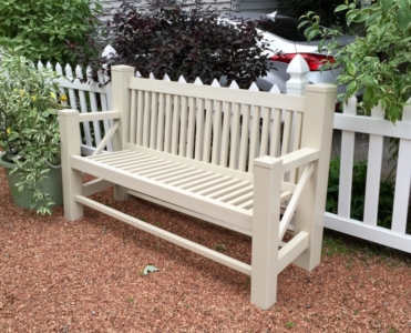 Maintenance Free vinyl  bench two seat,